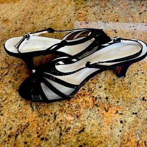 Open Toe 6W dressy low heel shoes